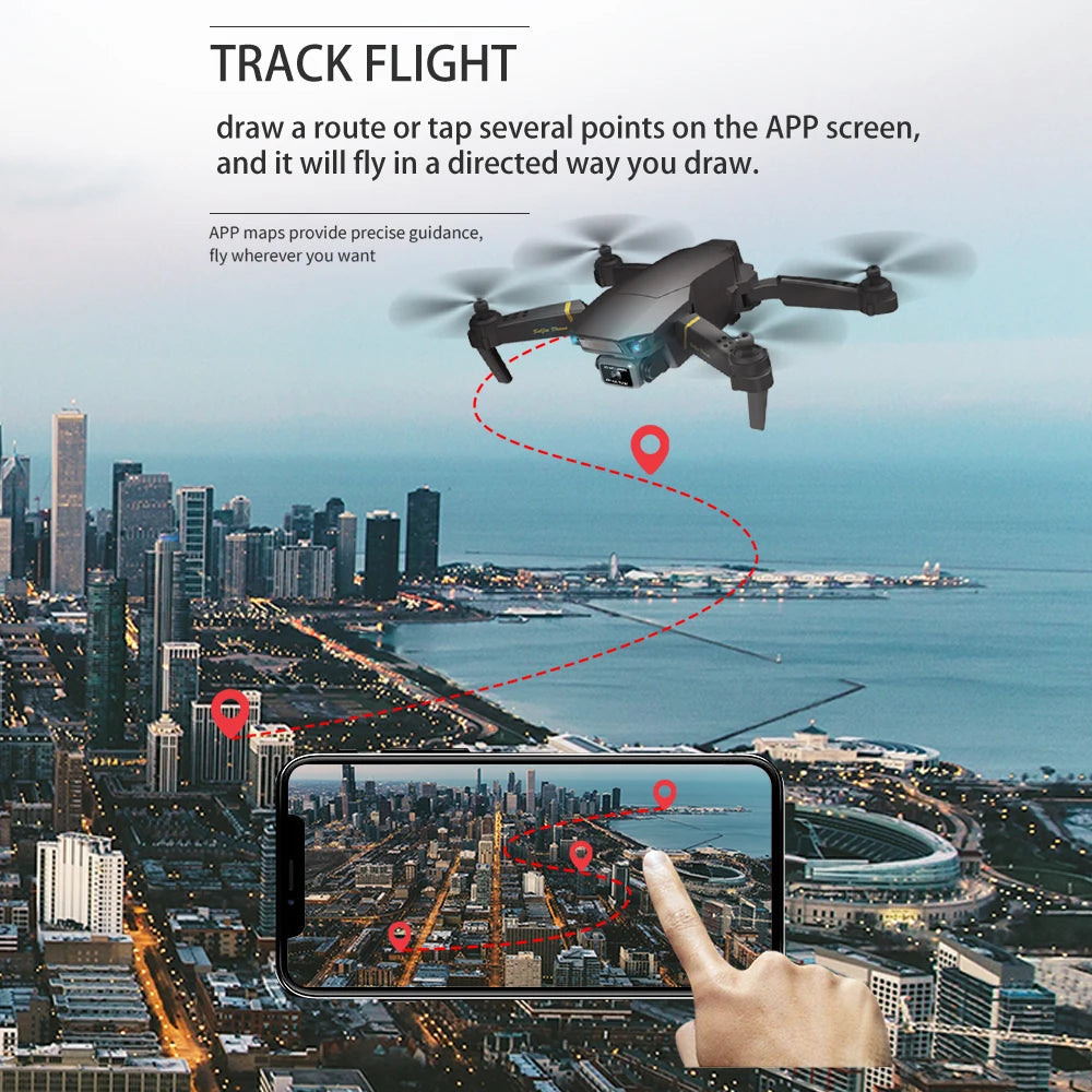 GD89 PRO Drone, app maps provide precise guidance, fly wherever you want . track flight