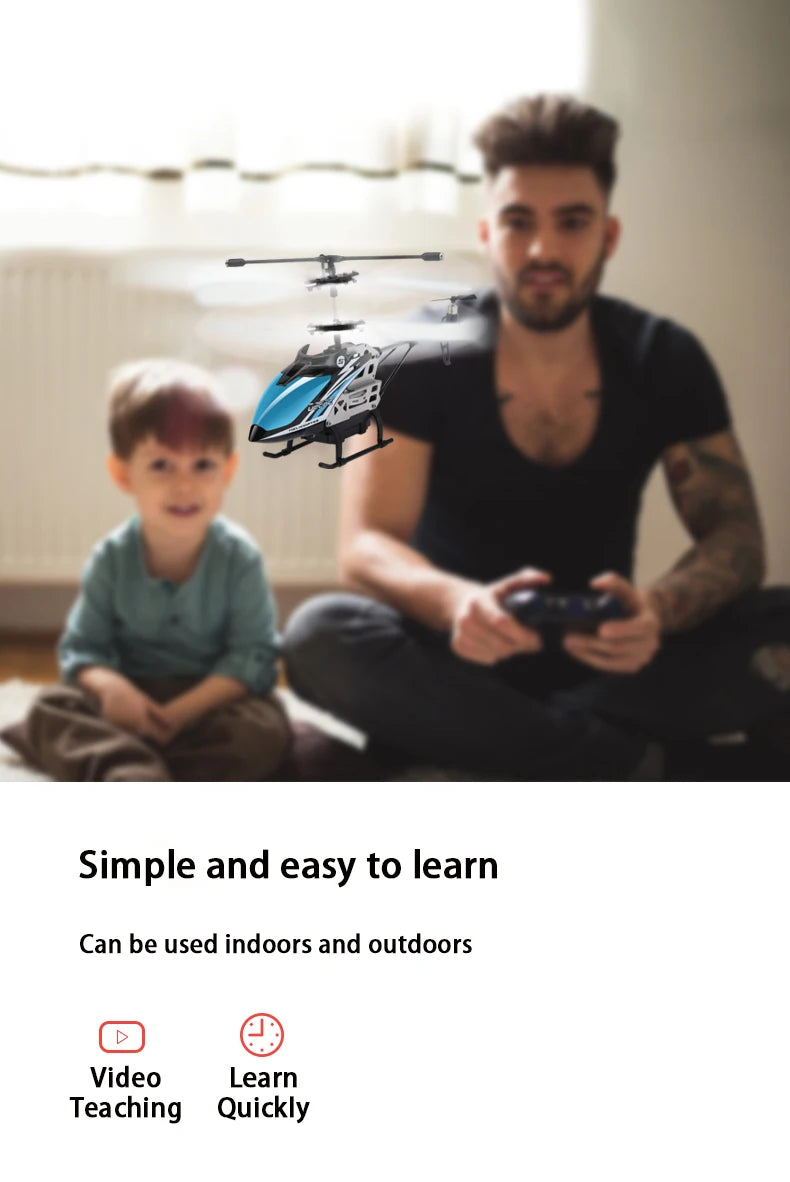 DEERC 8004B RC Helicopter, Simple and easy to learn Can be used indoors and outdoors Video Learn Teaching Quick
