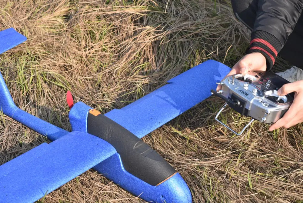 Skywalker Mini Plus Fixed Wing Aircraft, the gimbal layer is placed on the top of the nose to effectively avoid the damage