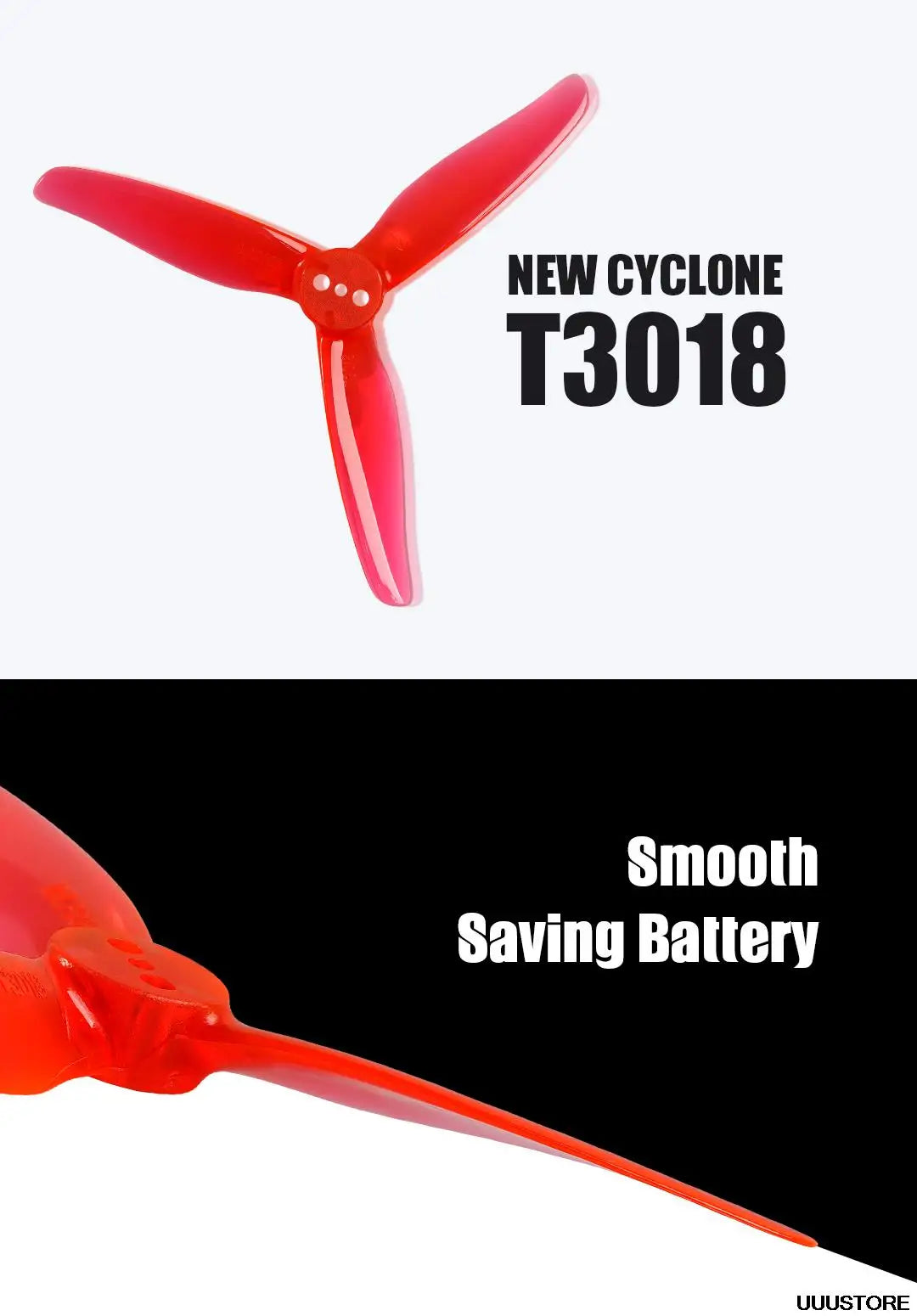 NEW CYCLONE T3018 Smooth Saving Baltery UUUST