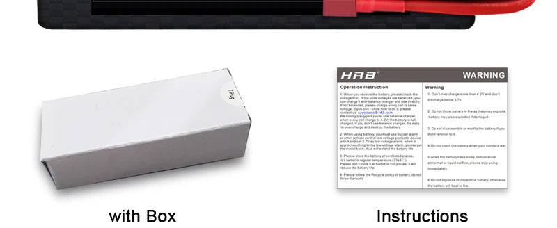 Yowoo Graphene Lipo Battery, HAB WARNING Oariiten ahts59 with Box Instruction