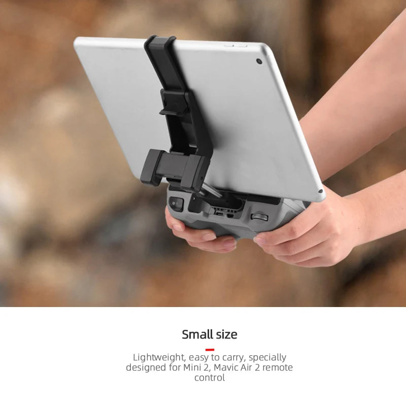 Tablet Holder, Small size Lightweight; easy to carry, specially designed for Mini 2, Mavic Air 2 remote