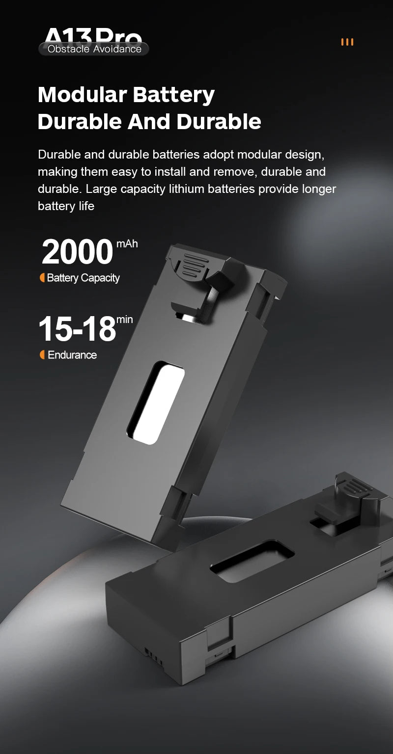 A13 Drone, 113dro obstacle avoidance modular battery durable and durable batteries