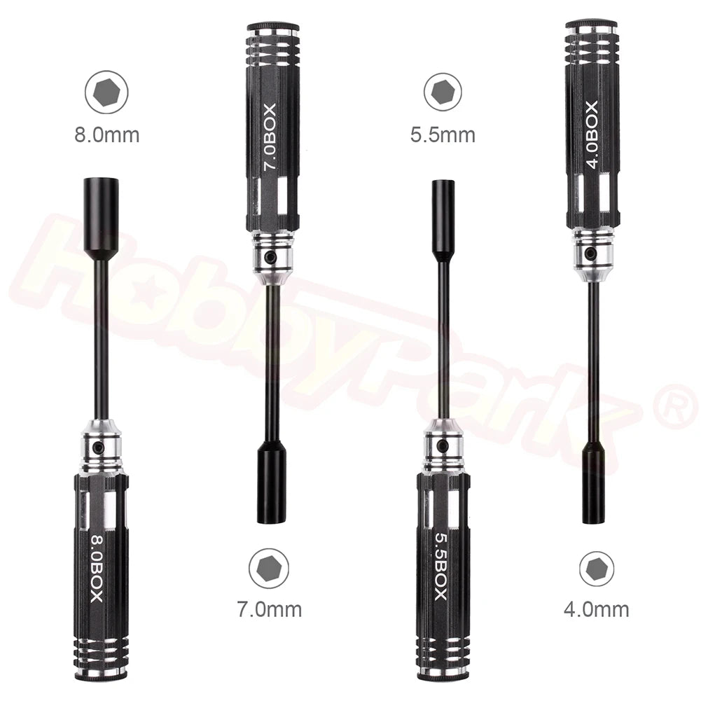 4Pcs Hex Nut key Socket Screw Driver Wrench Span