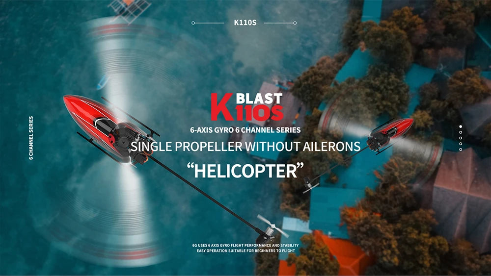 Wltoys K110S RC Helicopter, K110S KaBLAST 1 6-AXIS Gyro 6 CHANNEL