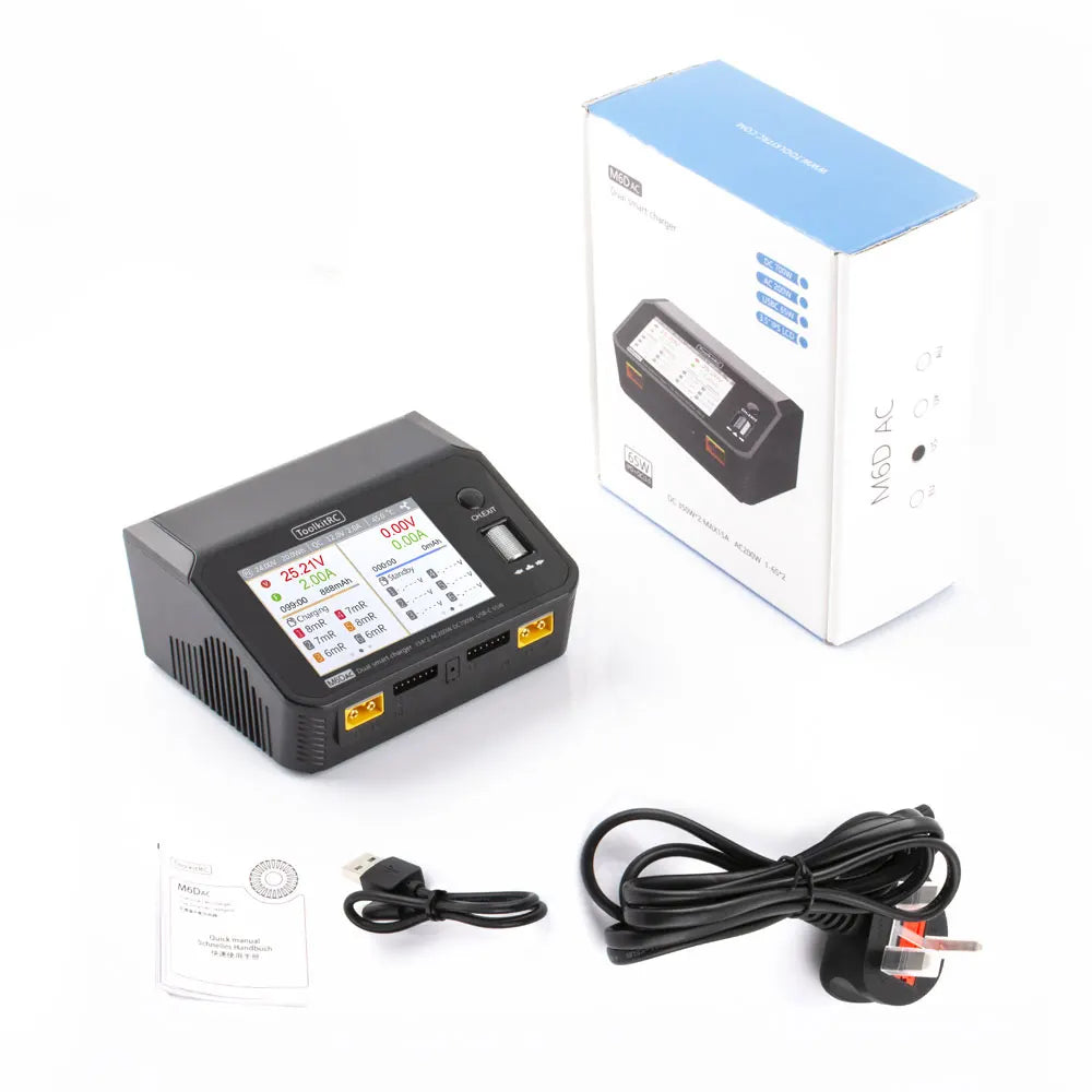 ToolkitRC M6DAC Charger, customizable 1-28V constant voltage, 1-15A constant current .