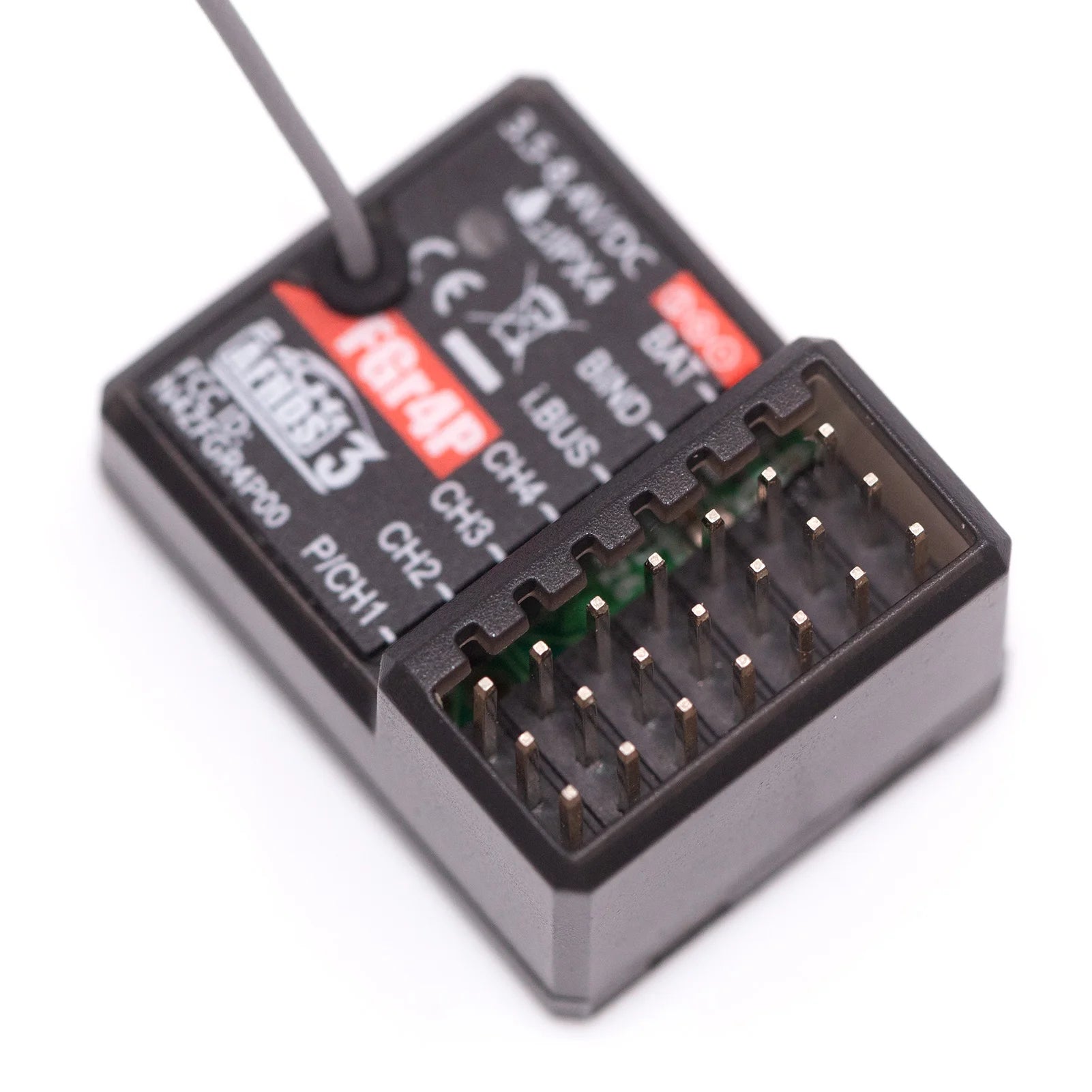 FlySky FGR4P 2.4GHz 4CH Receiver - AFHDS 3 PWM/PPM/I.bus/S.bus Output for FSG4P Transmitter RC Car Boat 18 FlySky FGR4P 2.4GHz 4CH Receiver, ultra-small size and ultra-lightweight, effectively save space and reduce item's weight