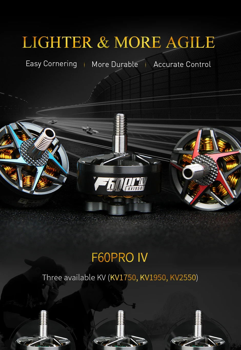 T-motor F60PRO IV V2 Brushless Electrical Motor KV1750 KV1950 KV2550 Max 1.8KG Thrust For FPV Racing Drone FPV Freestyle Frame 8 T-motor, Kv1950 F6OPRO IV Three available KV (KV1750,
