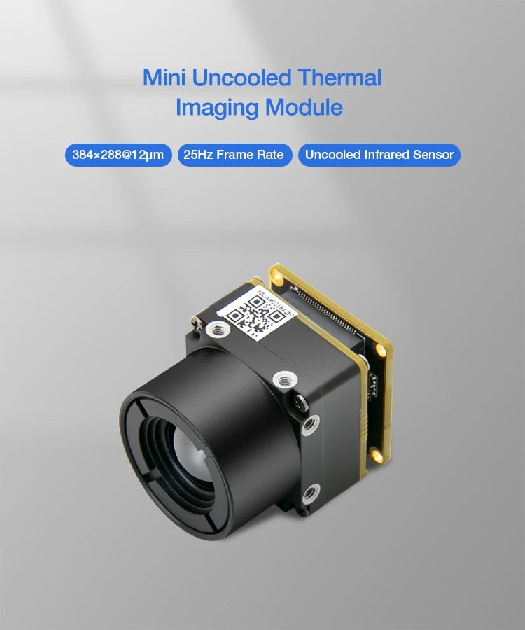 Mini256 Infrared Thermal Imaging Camera, Mini Uncooled Thermal Imaging Module 384*288@12uum 25Hz Frame Rate