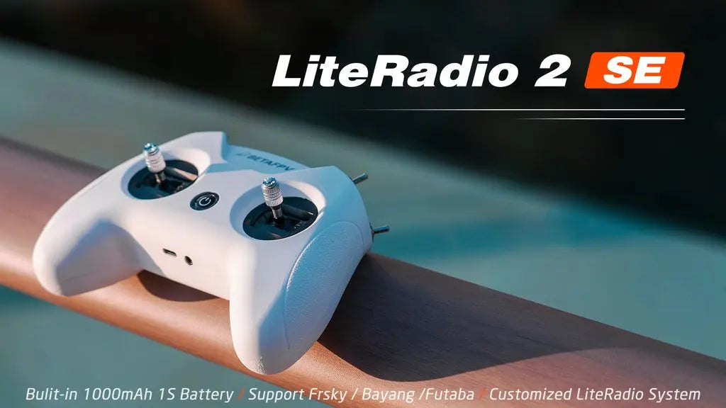 BETAFPV LiteRadio 2 SE Radio Transmitter, LiteRadio 2 SE Bulit-in 1OOOmAh 1S Battery Support Frsky