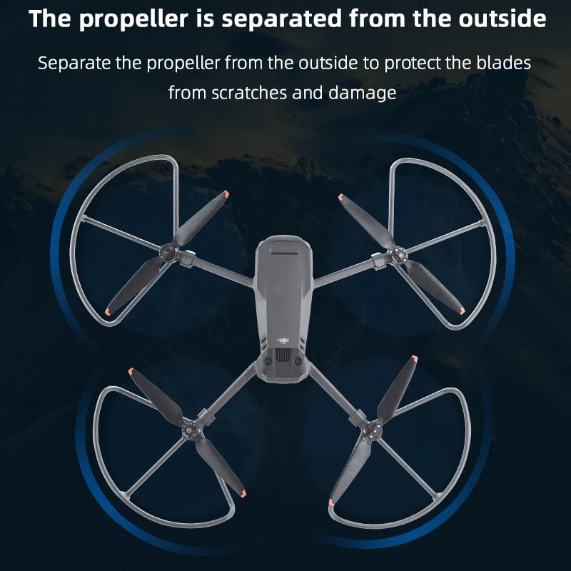 Propeller Guard Protector for DJI Mavic 3 Drone, the propeller is separated from the outside to protect the blades from scratches and damage .