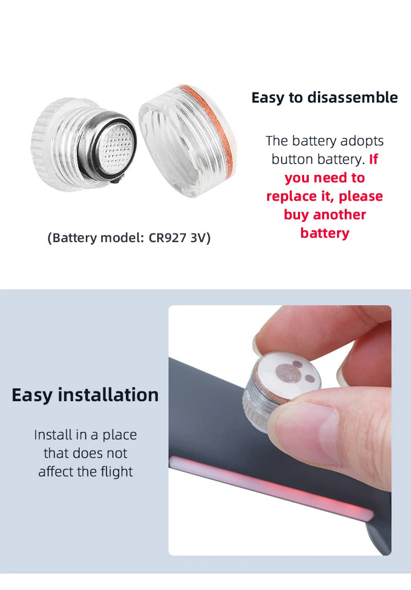 easy to disassemble The battery adopts button battery: If you need to replace it, please