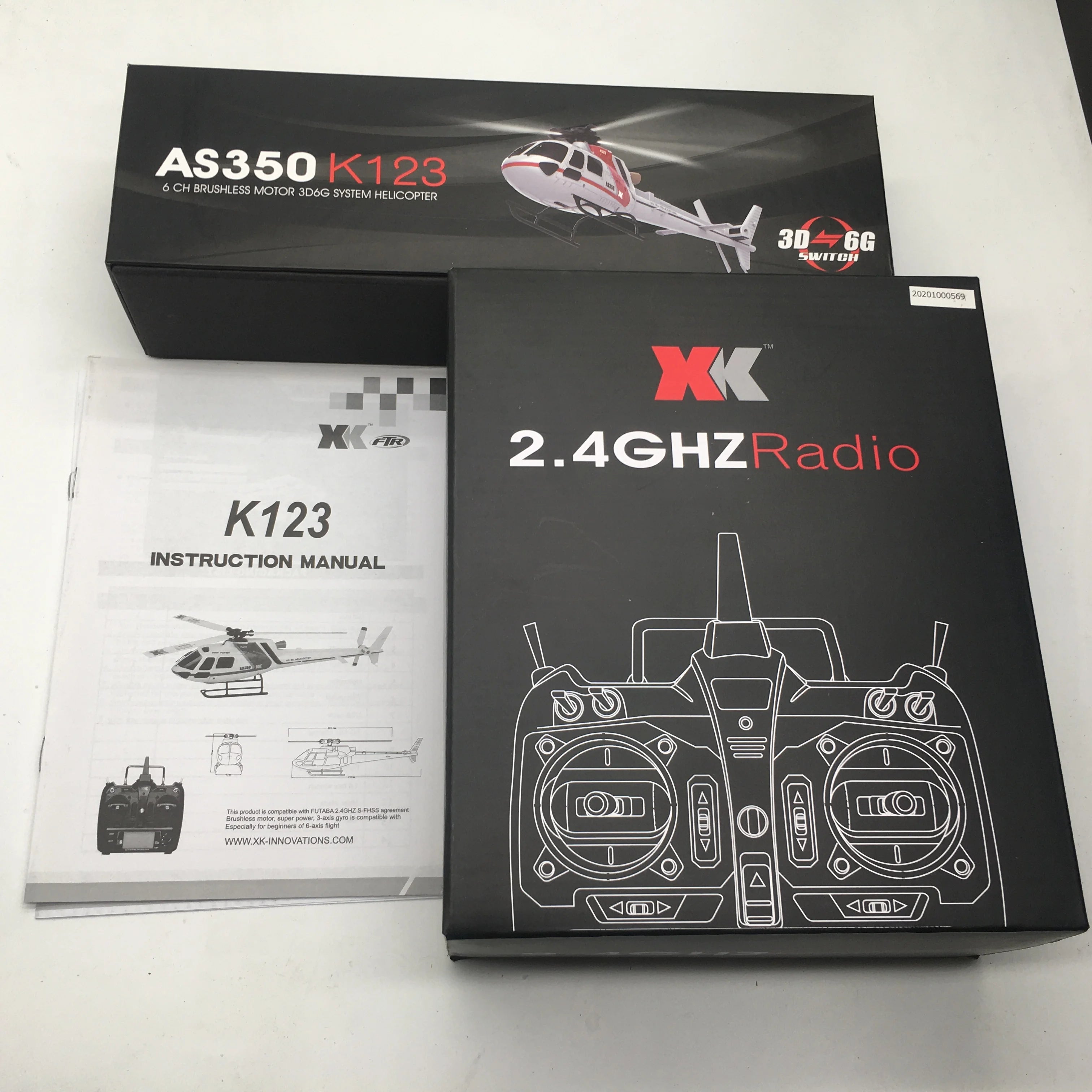 WLtoys XK K123 AS350 RC Helicopter, Especially for beginners of 6-axis flight WWWXK-INNOVATIONS.