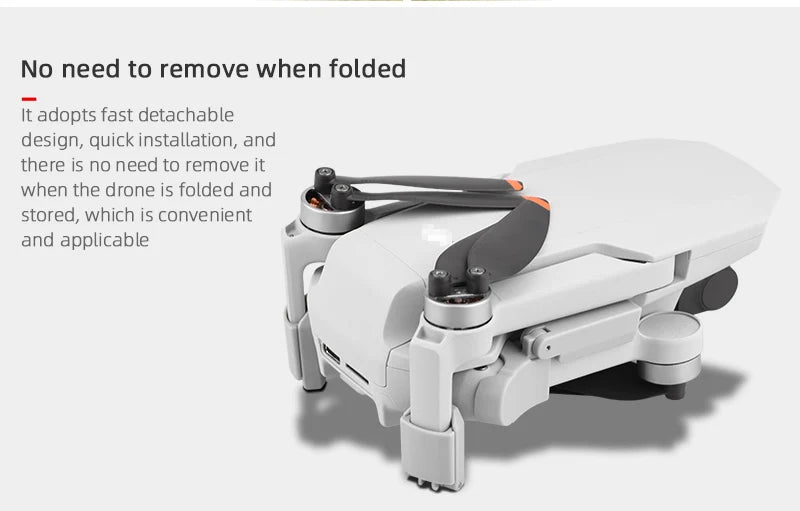 Foldable Heightening Landing Gear Leg Heighten for DJI Mavic Mini 2/Mini SE Drone Accessories Drone Feet Stand Support Protector 15 Foldable Heightening Landing Gear, adopts fast detachable design, quick installation, no need to remove when folded