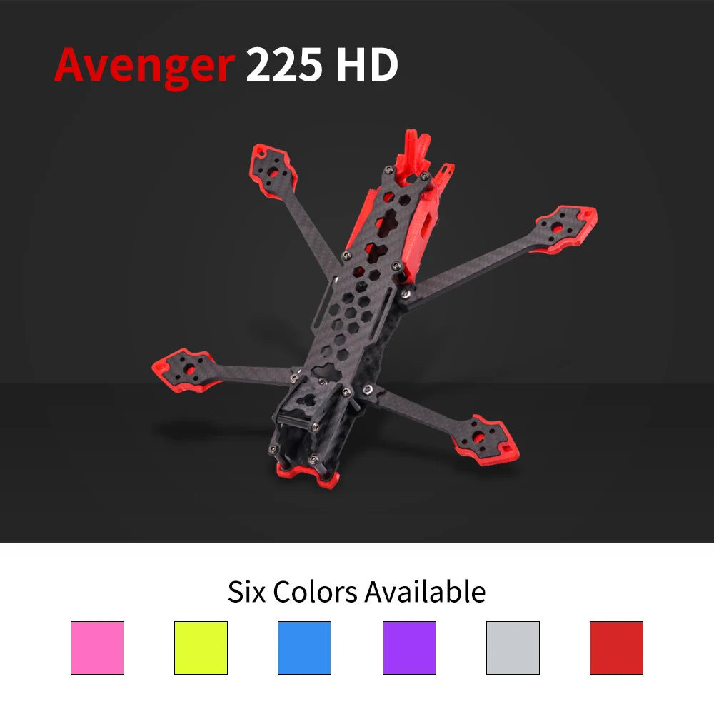 Avenger  5inch FPV frame Kit, Avenger 225 HD Six Colors