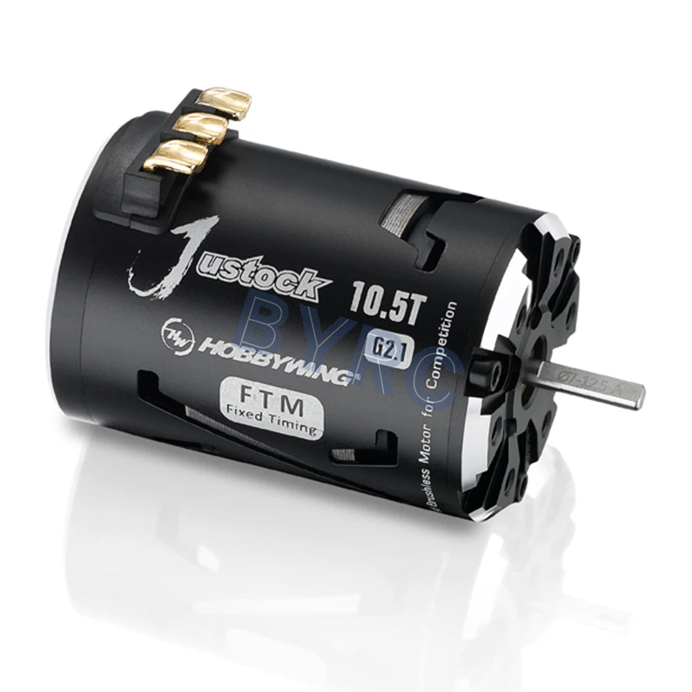 Brushless motor for racing models, suitable for scales 10.5T to 25.5T.