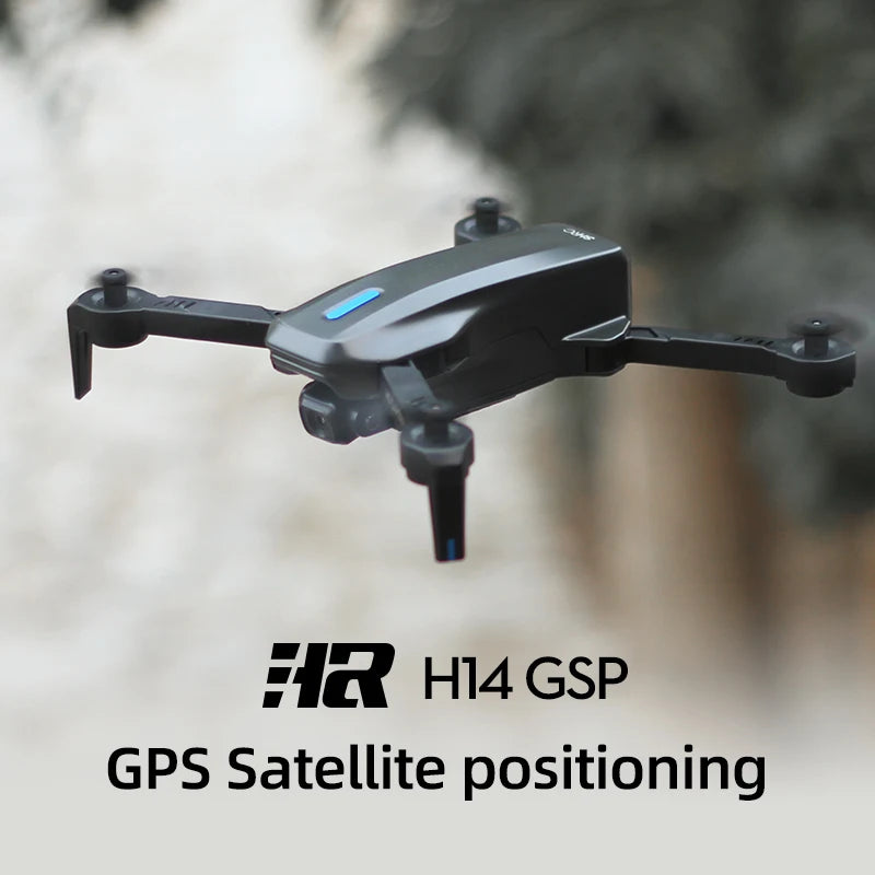 H14 Drone - GPS 4K Dual Camera 2.4G/5G WiFi FPV 75 Degree Electric Adjustment Quadcopter 80m FPV Transmission Waypoint Flight 12 H14 Drone, do not put it in high temperature conditions