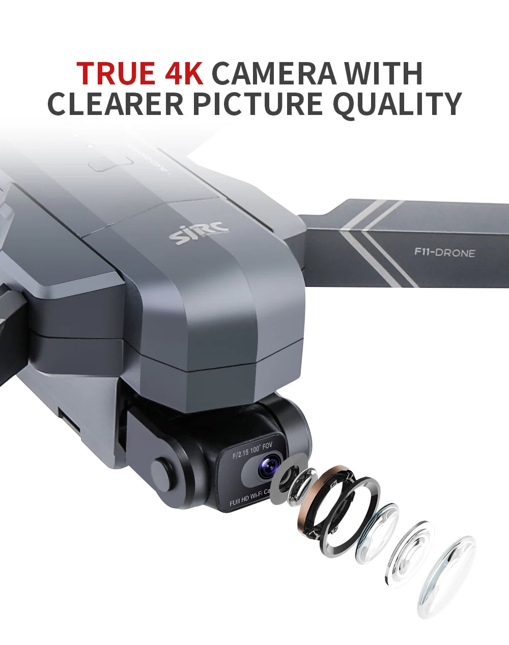 SJRC F11 / F11S  Pro Drone, TRUE 4K CAMERA WITH CLEARER PICTURE QUALITY F