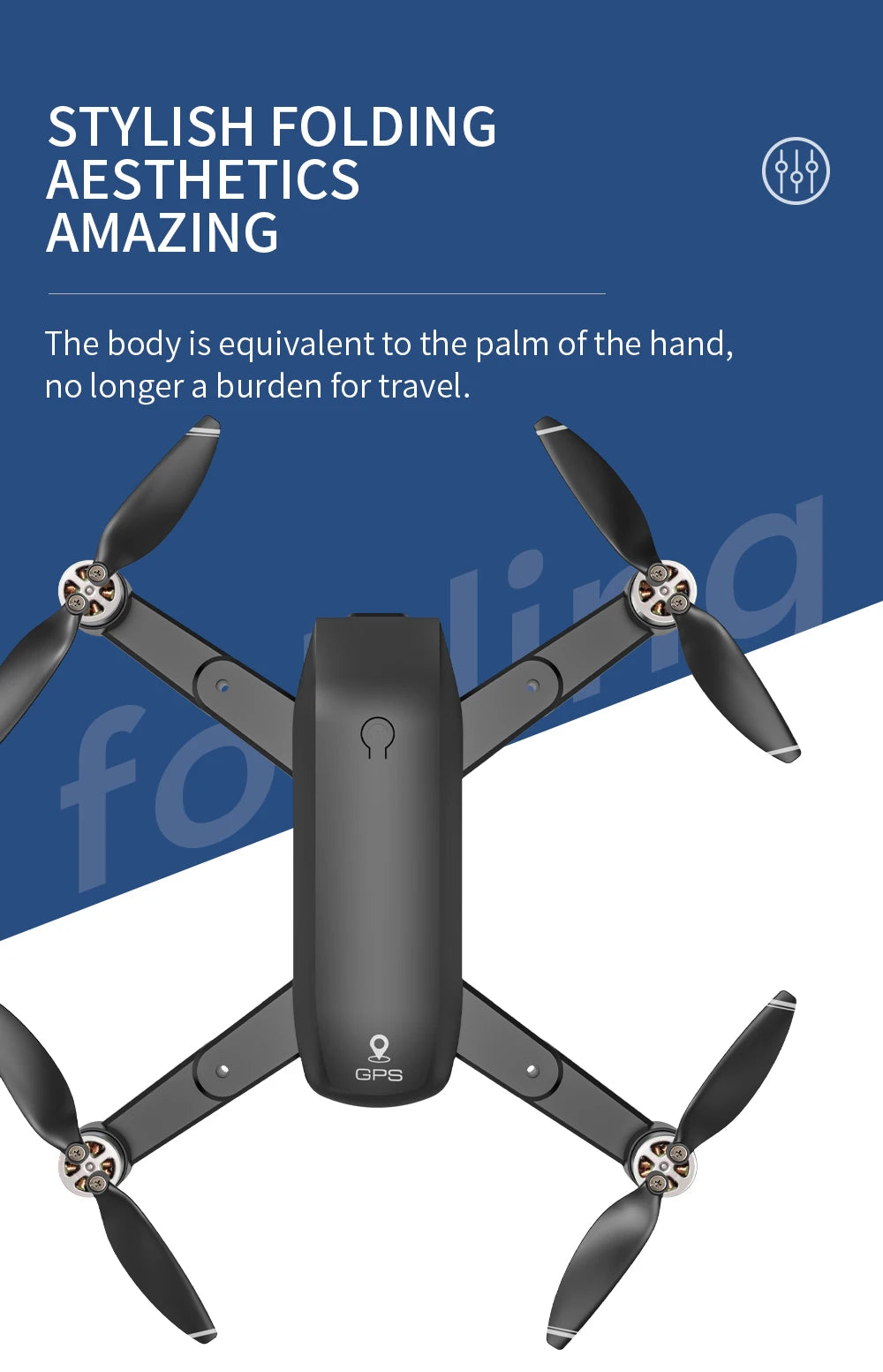 ZLRC SG700 MAX Drone, stylish folding aesthetics amazing the body is equivalent to the of the hand
