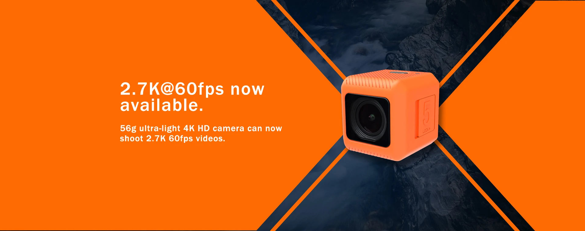 RunCam 5 Action Camera, 15 56g ultra-light 4K HD camera can now shoot 2.7k@60f