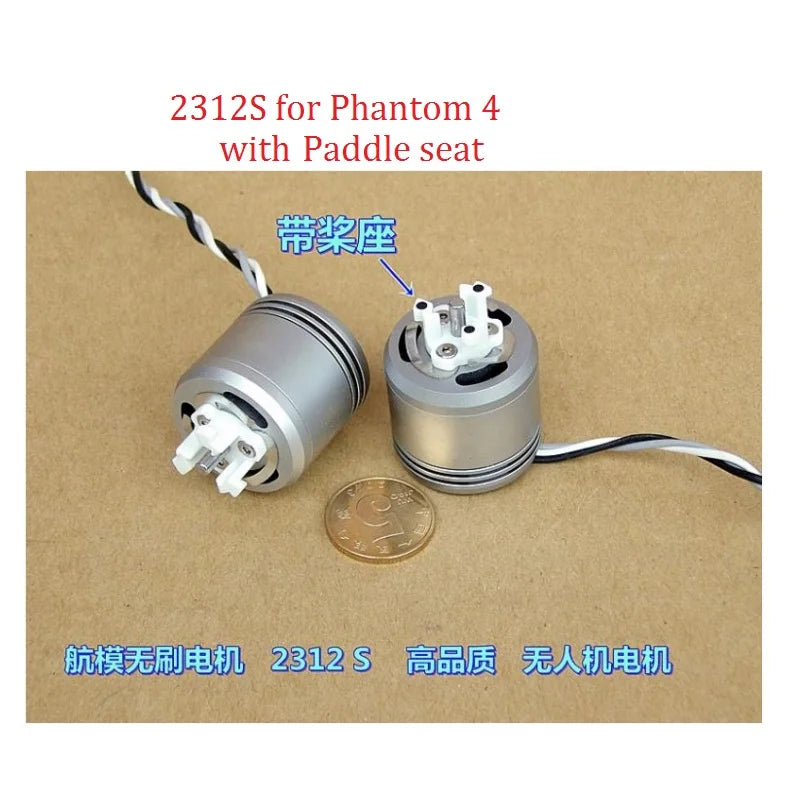 4PCS DJI (Original) Phantom Brushless Motor - 2312 2312A 2312S Brushless Motor For Multi-axis Aircraft DIY 800KV 960KV CW/CCW 15 4PCS DJI (Original) Phantom Brushless Motor, 2312S for Phantom 4 with Paddle seat 421 Antez:rve