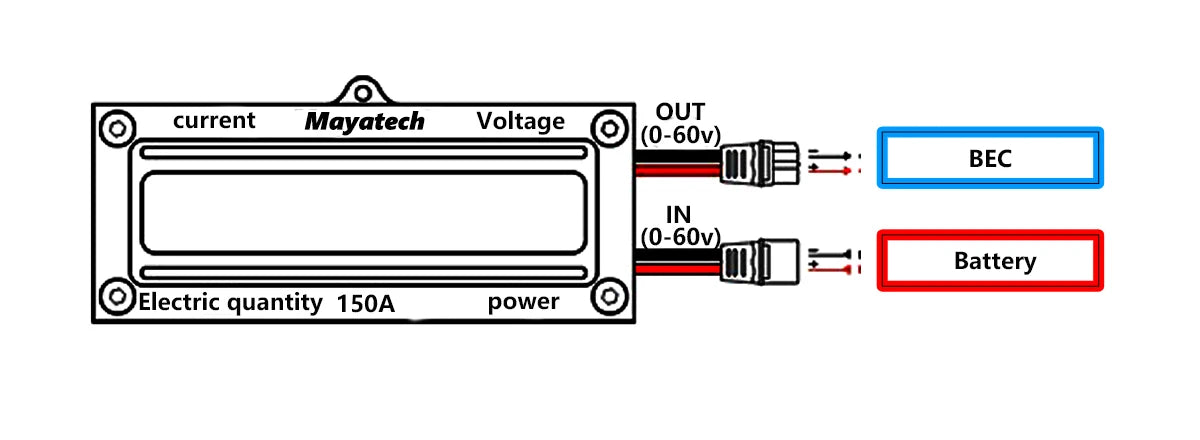 Mayatech MT10PRO 10KG Motor Thrust Tester, Measures voltage and current for RC drone use, with max capacity 150A.