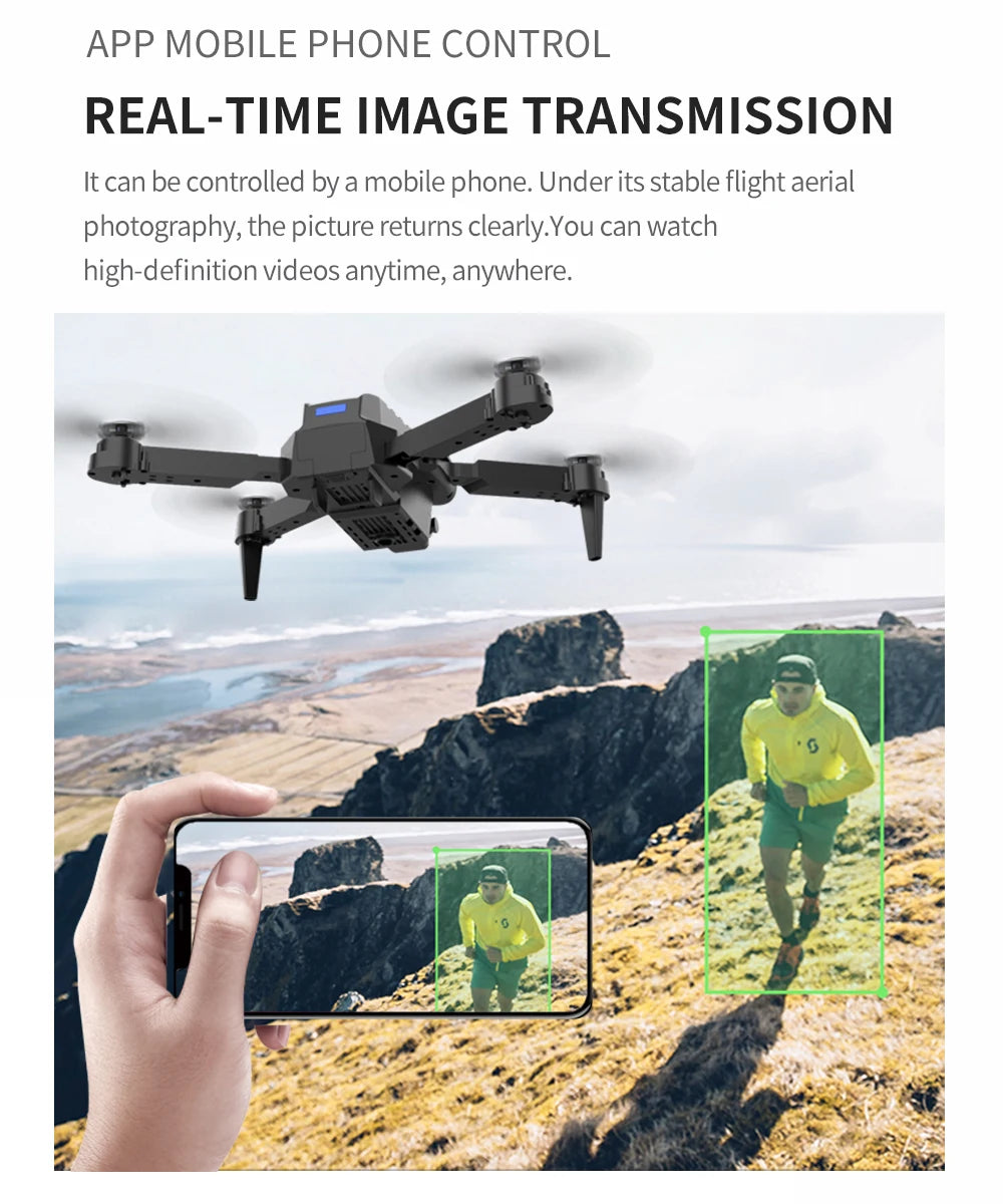 XYRC K3 Mini Drone - 4k HD Wide-Angle Dual Camera WIFI Fpv Air Pressure Altitude Hold Foldable Quadcopter RC Dron Gifts 30 XYRC K3 Mini Drone, mobile phone control real-time image transmission it can be controlled by