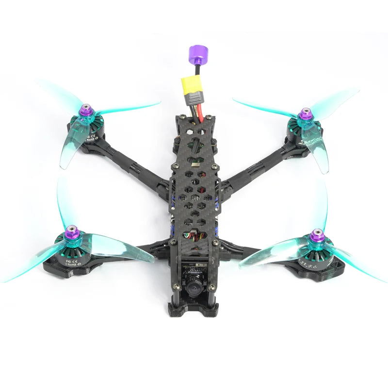 TCMMR Avenger 225 - 5 Inch 6s power drone prices with camera racing drone fpv drones quadcopter DIY gifts for new year 2023 9 TCMMR Avenger 225, the DC-shaped design is lower than shooting flying video, and the propeller blades will