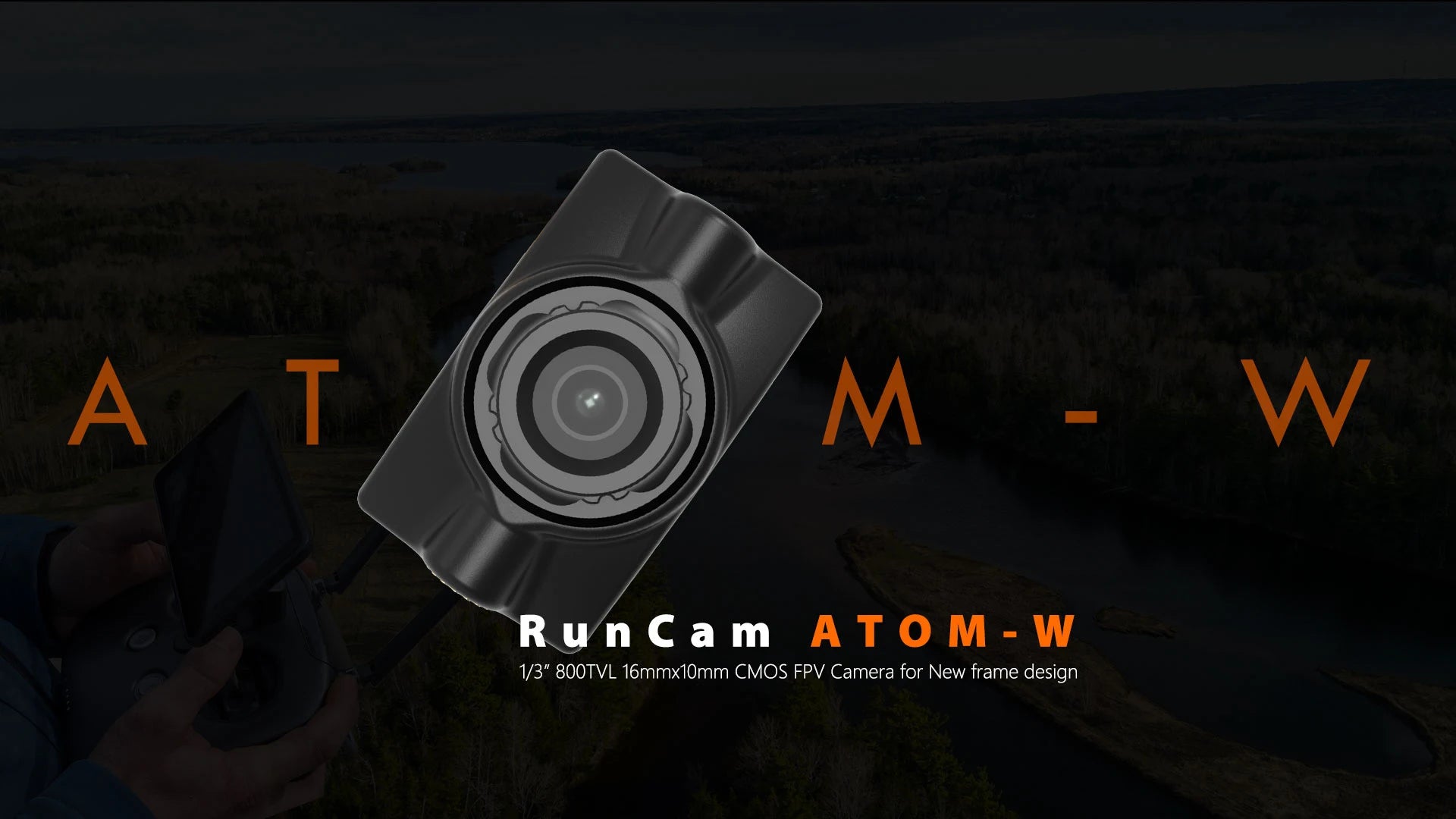 RunCam ATOM-W Analog Camera, Illumination 0.01Lux@1.2F D-WDR Auto Day/Night