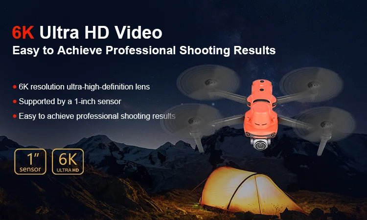 Autel EVO II Pro RTK, 6K resolution ultra-high-definition lens Supported by a 1-inch