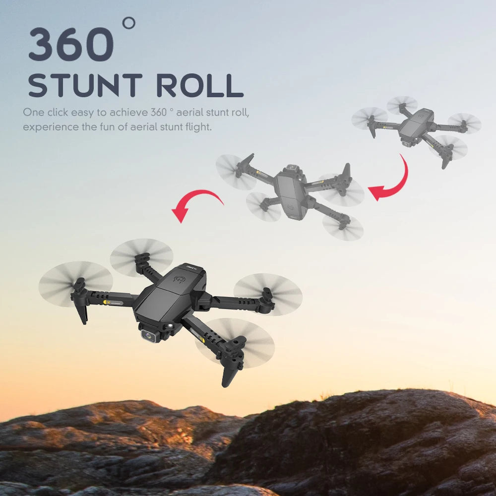 HJ78 Mini Drone, one click easy to achieve 360 aerial stunt roll; experience the fun of