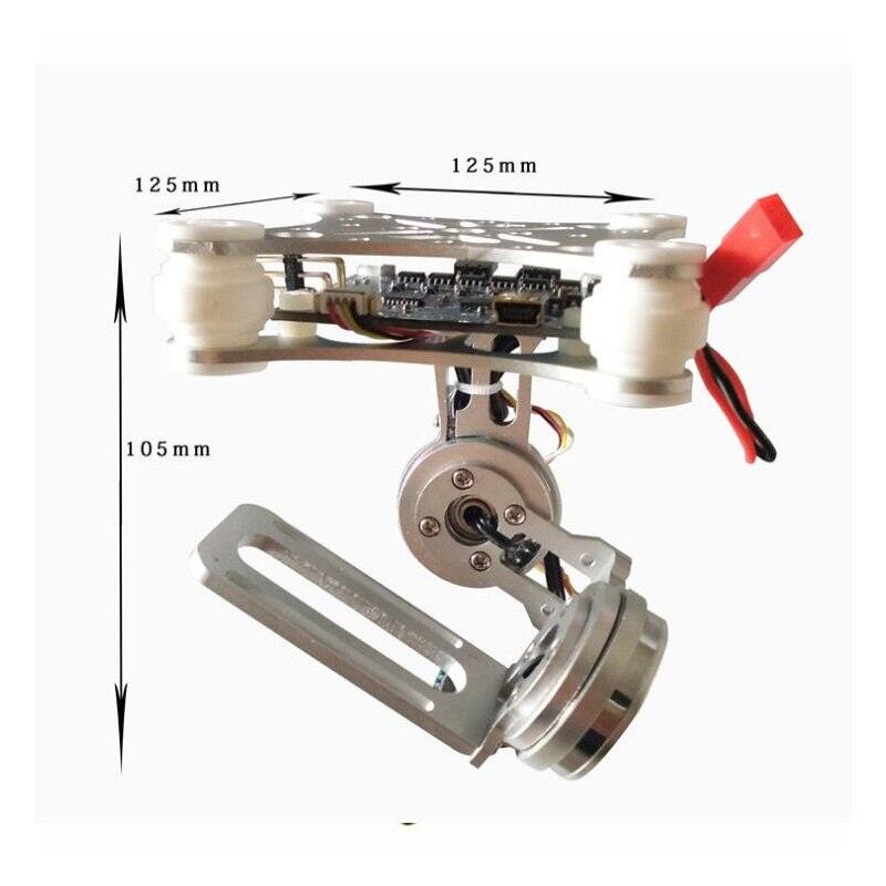 RTF 2 Axis Brushless Gimbal Camera with 2208 Motors BGC Controller Board Support SJ4000 Gopro 3 4 Camera For Rc Drone - RCDrone