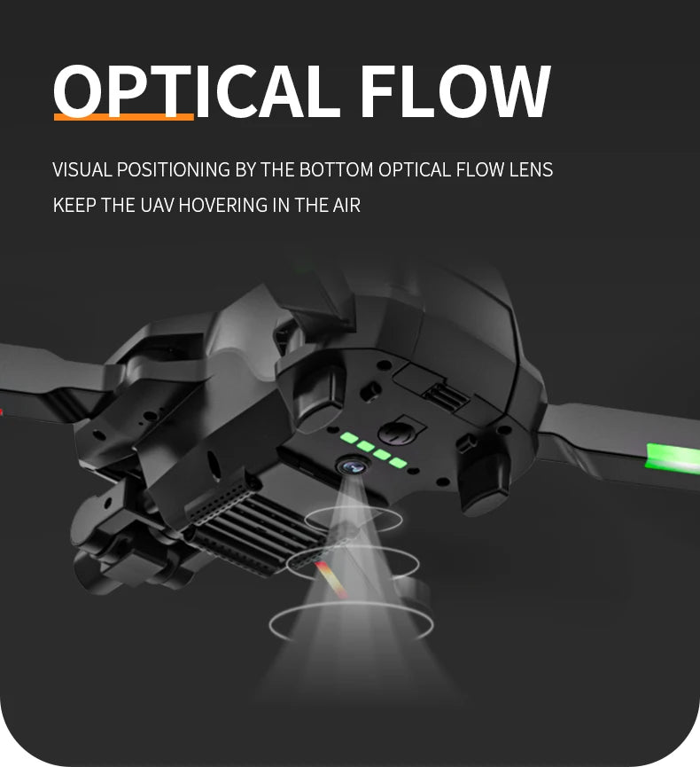 X2 Pro2 GPS Drone, OPTICAL FLOW VISUAL POSITIONING BY THE BOTTOM