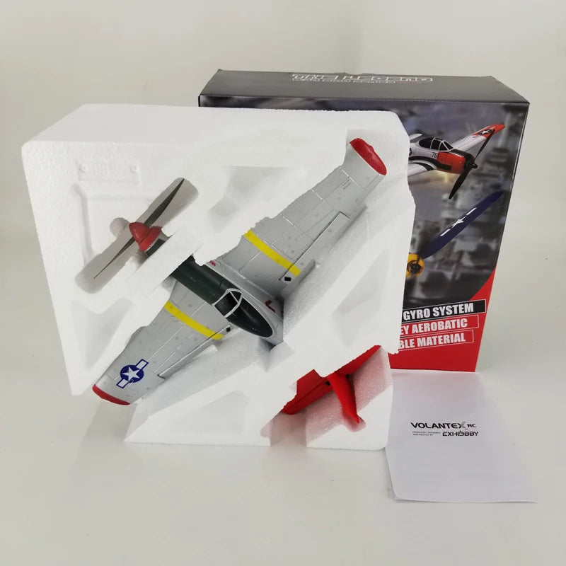 EPP 400mm P51D Mustang/F4U Corsair/T28 Trojan 4-Ch 2.4G 6-Axis Gyro Beginner Airplane With Xpilot Stabilizer RTF RC Plane 40 SYSTEM BLE VOLANTERFC EramDoX GYRO EV