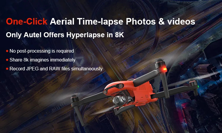 Autel evo II - 20km long range transport agricultura aircraft gps 8k camera 1080p 4k hd for drone uav quadcopter Professional Camera Drone 11 Autel evo II, Aerial Time-lapse Photos & videos Only Autel Offers Hyperlapse in 8