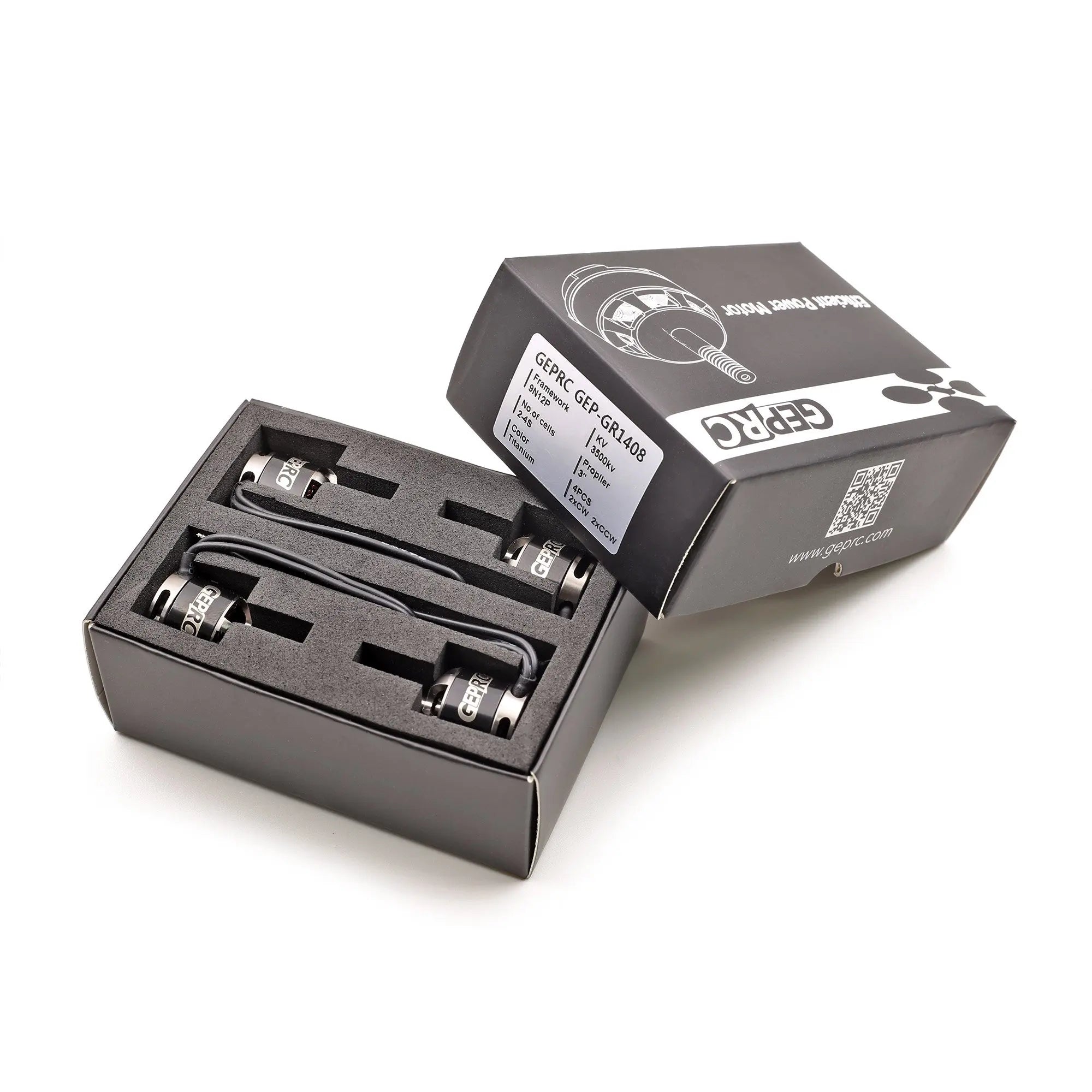 GEPRC GR1408 3500KV Motor - Suitable For DIY RC FPV Quadcopter Racing Drone Accessories Replacement Parts 17 GEPRC GR1408 3500KV Motor, the maximum thrust of 4100kv was 648g, using the GEPRC 30