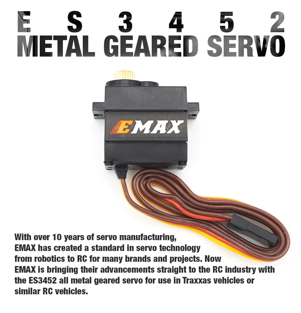 EMAX ES3452 all metal geared servo for use in Traxx