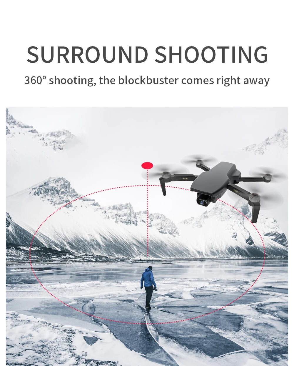 G108 Pro MAx Drone, SURROUND SHOOTING 3609 shooting; the blockbuster comes right away 1