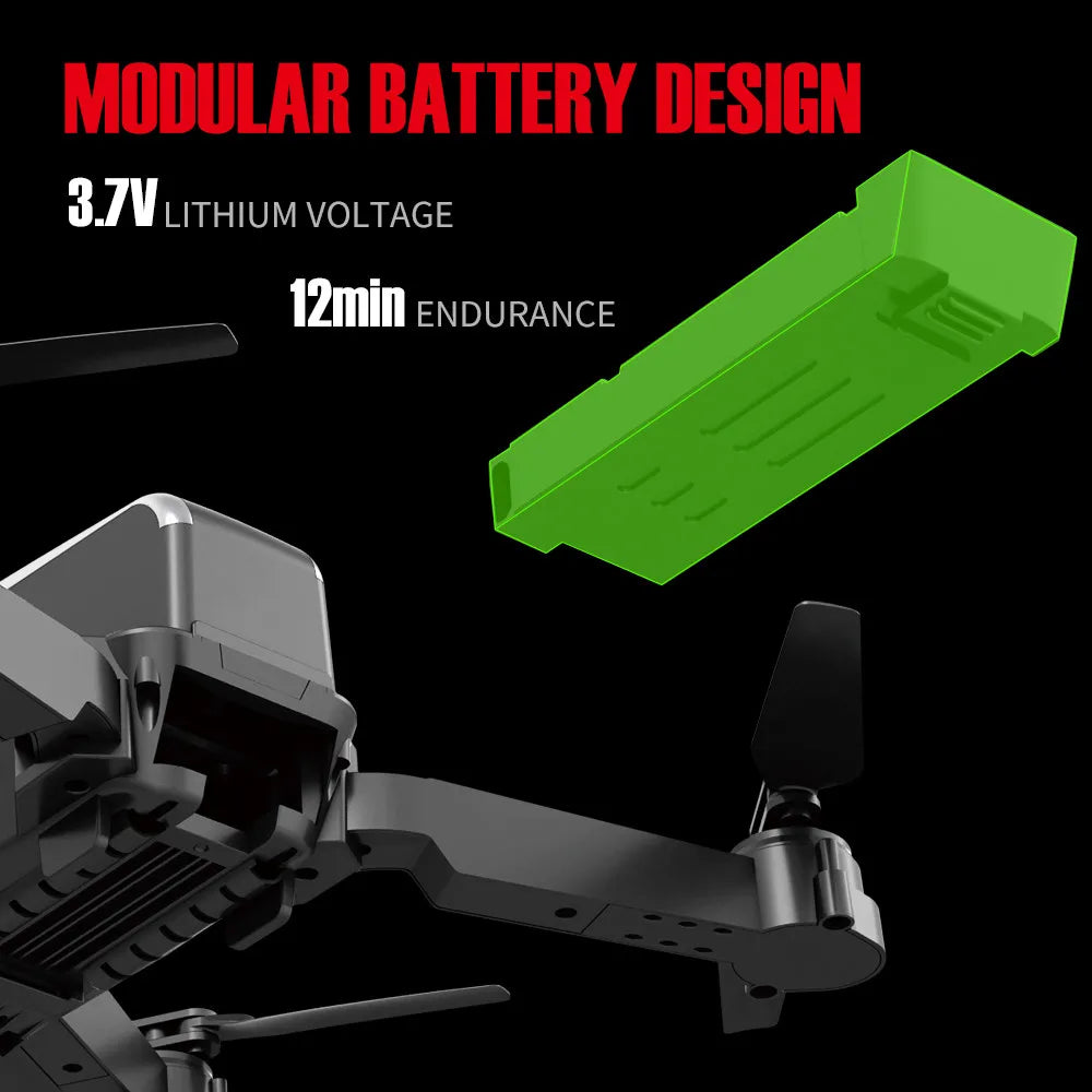 HJ95 Drone, modular battery design 3.7vlithium voltage i2min