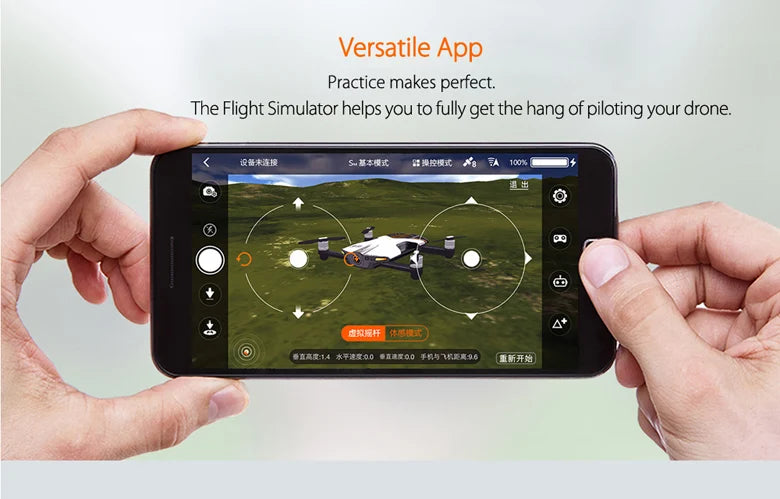 S6 Drone, The Flight Simulator helps you to fully get the hang of piloting your drone .