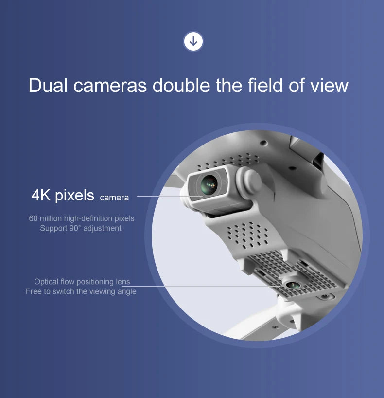 4DRC F10 Drone, dual cameras double the field of view 4k pixels camera 60 million high
