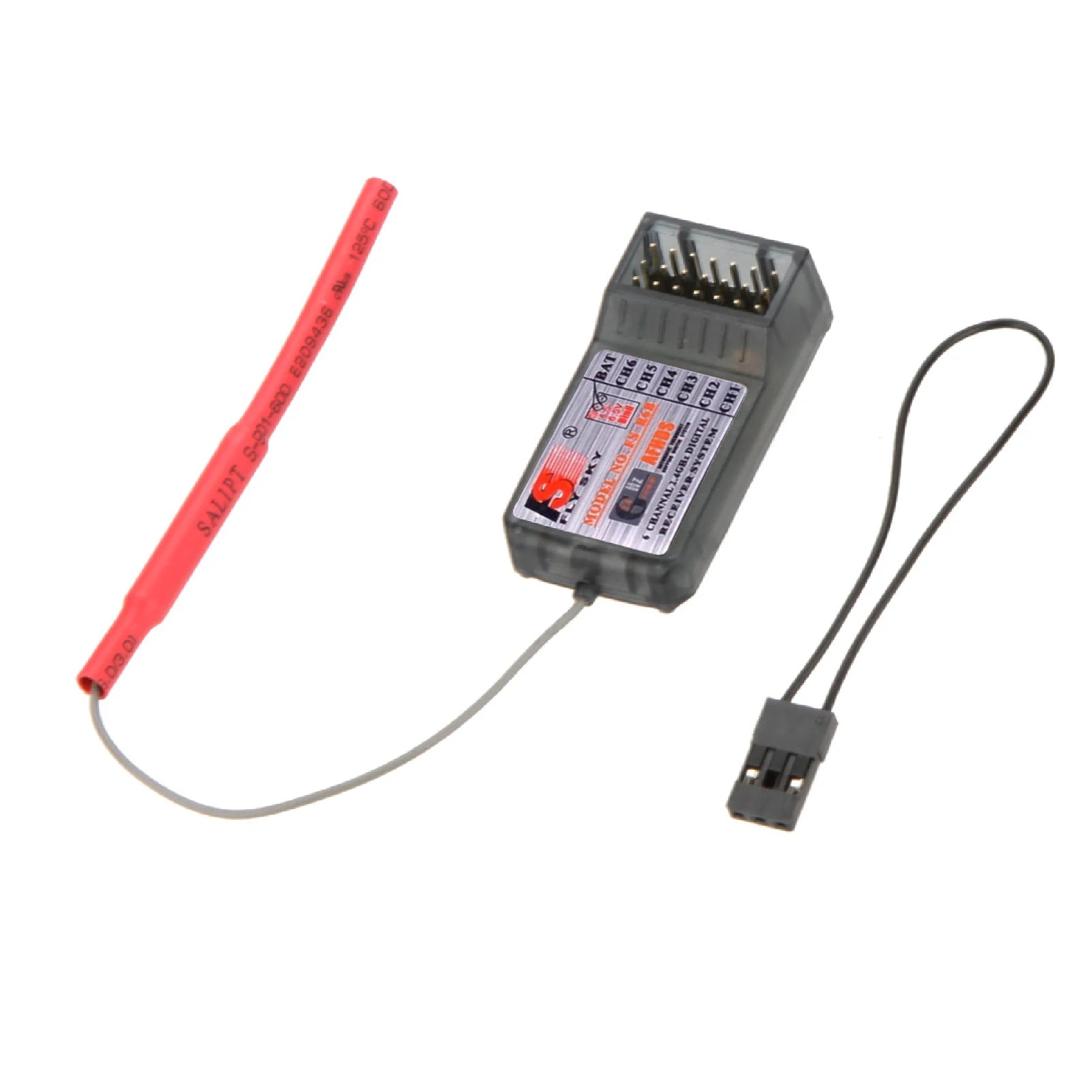 FlySky FS-R6B 2.4Ghz 6CH Receiver - Compatible Most FlySky Such as TH9X FS-CT6B FS-T6 Transmitter 12 FlySky FS-R6B 2.4Ghz 6CH Receiver