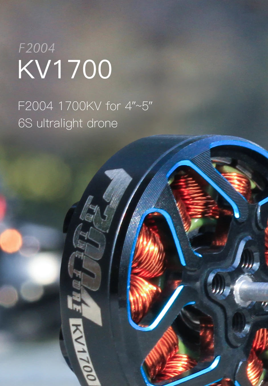 T-motor F2004 KV1700 6S KV3000 4-5S Brushless Outrunner Motor For FPV Freestyle Version Quadrotor 6 T-motor F2004 KV1700 6S KV3000 SPECIFICATION