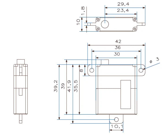 RS232, i2C, RS485 or PWM Servo