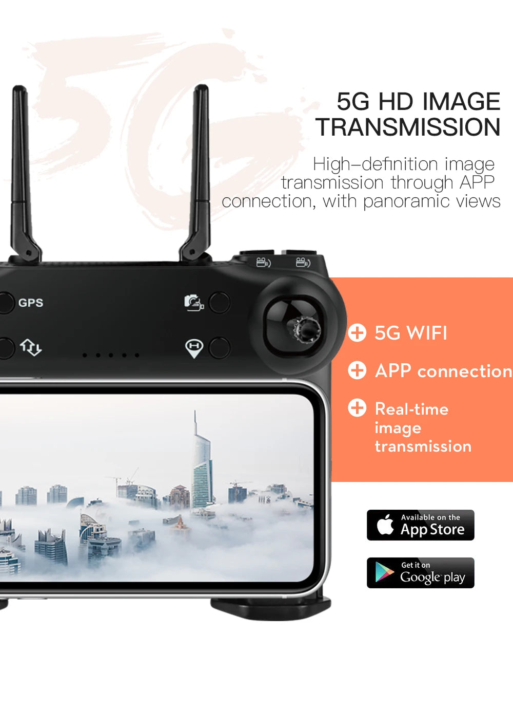 G108 Pro MAx Drone, GPS 5G WIFI APP connection Real-time image transmission Available on the Store Get Google