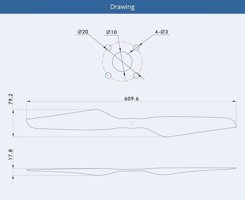 T-motor Multirotor Carbon Fiber 3 Gen SPECIFICATIONS Brand Name