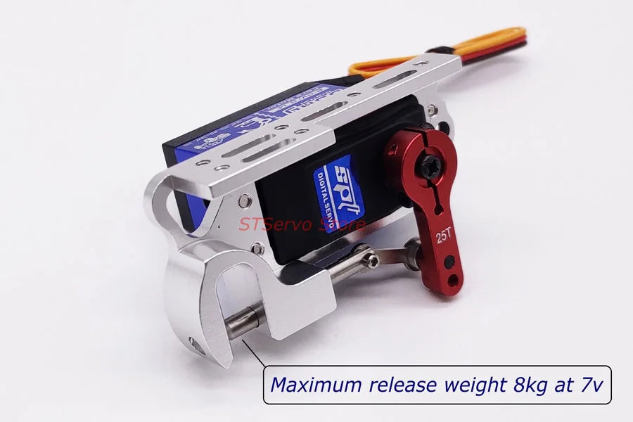 STServo 35kg Remote Control Air-Drop, Kit for Multicopter/Helicopter/Airplane: adjustable channel required; improper setup may cause damage.