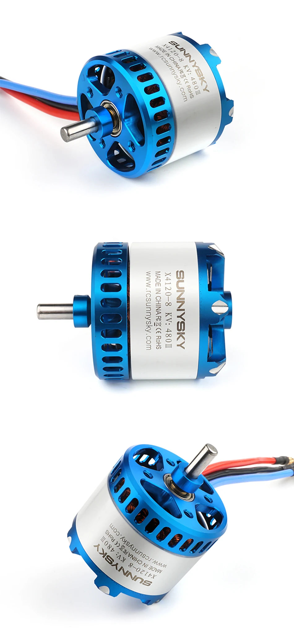 SUNNYSKY X4120-III X4125-III X4130-III 310KV 420KV 440KV 465KV 480KV Brushless Motor for RC Quadcopter Airplanes Fixed Wing Plane 7 SUNNYSKY X III Version Motor SPECIFICATIONS Use :