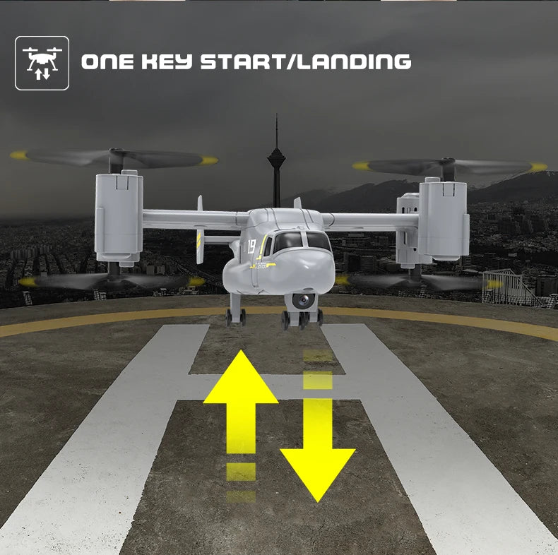 LM19 New 2-in-1 Drone, drone will return to original point, no matter where it was flying . with one click,