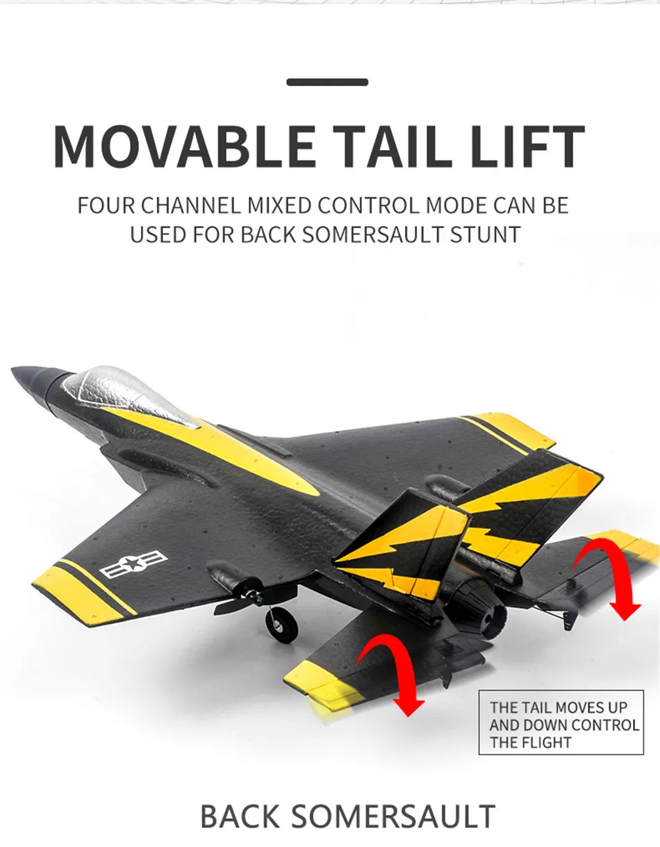 NEW Rc Plane F35 F22 Fighter, MOVABLE TAIL LIFT FOUR CHANNEL MIXED CONTROL